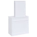 Coaster Harvey 2-piece Vanity Set with Lift-Top Stool White Default Title