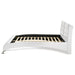 Coaster Jeremaine Upholstered Bed White Cal King