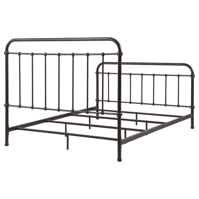 Coaster Livingston Panel Metal Bed Dark Bronze Twin