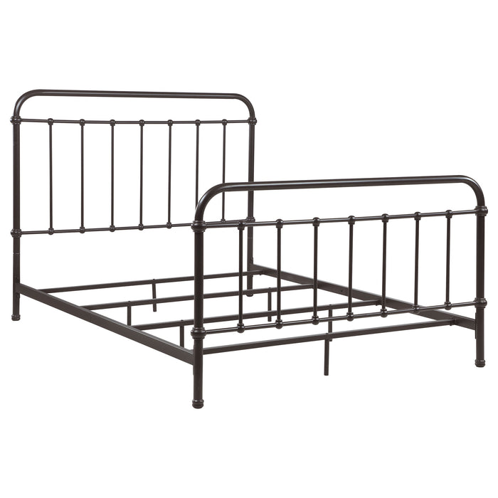 Coaster Livingston Panel Metal Bed Dark Bronze Cal King