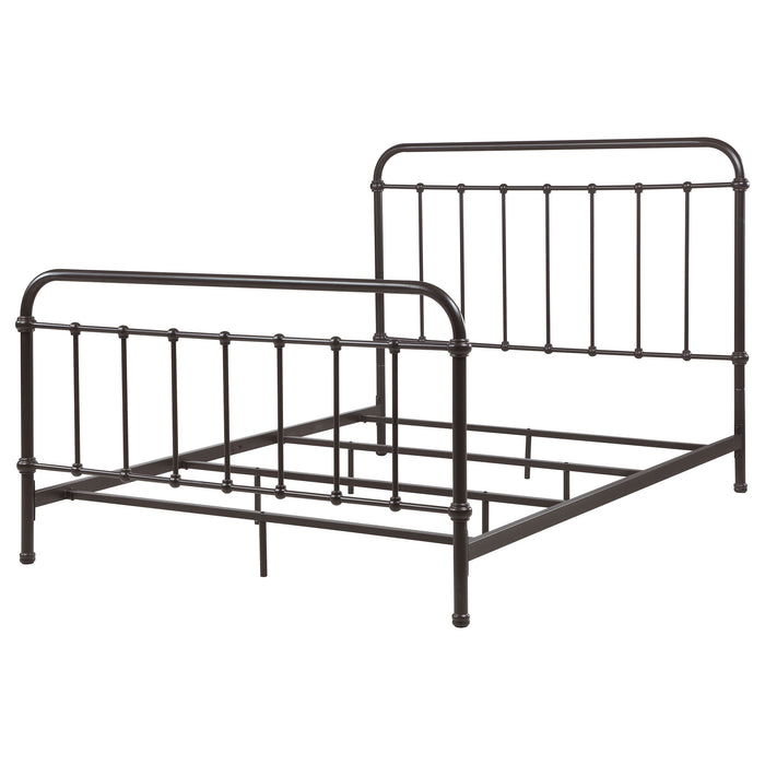 Coaster Livingston Panel Metal Bed Dark Bronze Twin