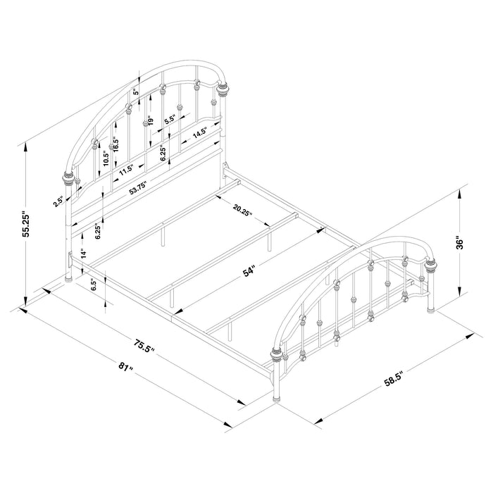 Coaster Rowan Bed Dark Bronze Twin