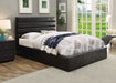 Coaster Riverbend Upholstered Storage Bed Black Full