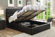 Coaster Riverbend Upholstered Storage Bed Black Full