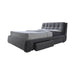 Coaster Fenbrook Tufted Upholstered Storage Bed Grey Queen