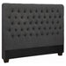 Chloe Upholstered Full Panel Headboard Charcoal