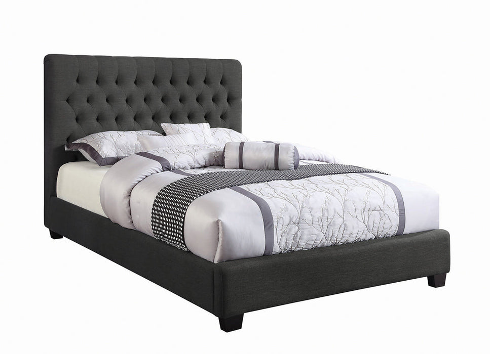 Coaster Chloe Tufted Upholstered Bed Charcoal Full