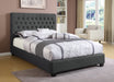 Coaster Chloe Tufted Upholstered Bed Charcoal Full