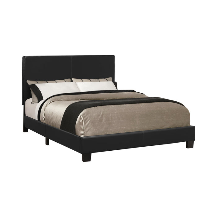 Coaster Mauve Bed Upholstered Black Full