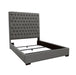 Coaster Camille Tall Tufted Bed Grey Queen