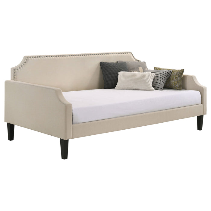 Coaster Olivia Upholstered Twin Daybed with Nailhead Trim Grey