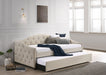 Coaster Sadie Upholstered Twin Daybed with Trundle Beige