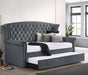 Coaster Scarlett Upholstered Tufted Twin Daybed with Trundle Black