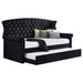 Coaster Scarlett Upholstered Tufted Twin Daybed with Trundle Black