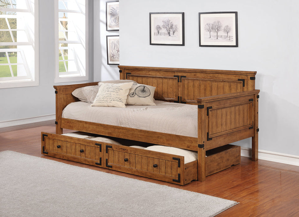 Coaster Oakdale Twin Daybed Rustic Honey Default Title