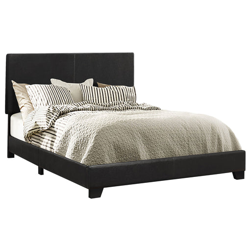 Coaster Dorian Upholstered Bed Black Queen