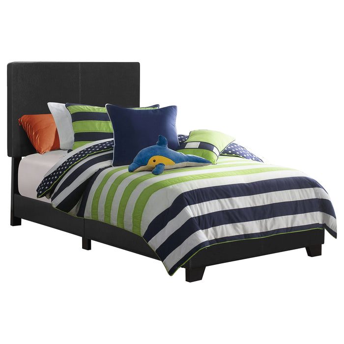 Coaster Dorian Upholstered Bed Black Twin