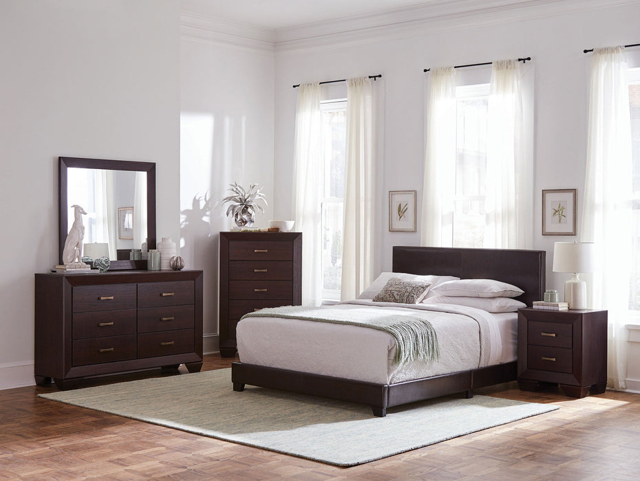 Coaster Dorian Bedroom Set Brown and Dark Cocoa Twin Set of 5