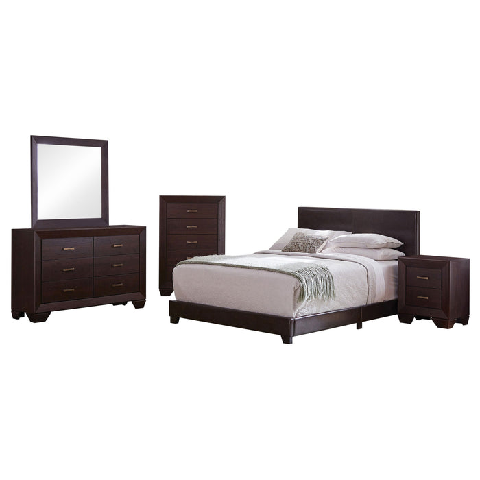 Coaster Dorian Bedroom Set Brown and Dark Cocoa Full Set of 5