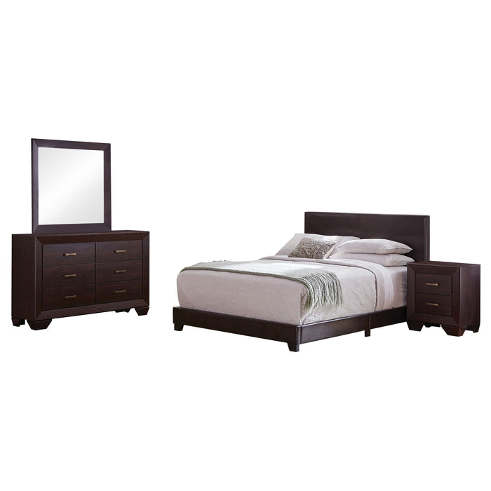 Coaster Dorian Bedroom Set Brown and Dark Cocoa Cal King Set of 4