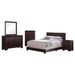 Coaster Dorian Bedroom Set Brown and Dark Cocoa Queen Set of 5