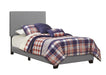 Coaster Dorian Upholstered Bed Grey Twin