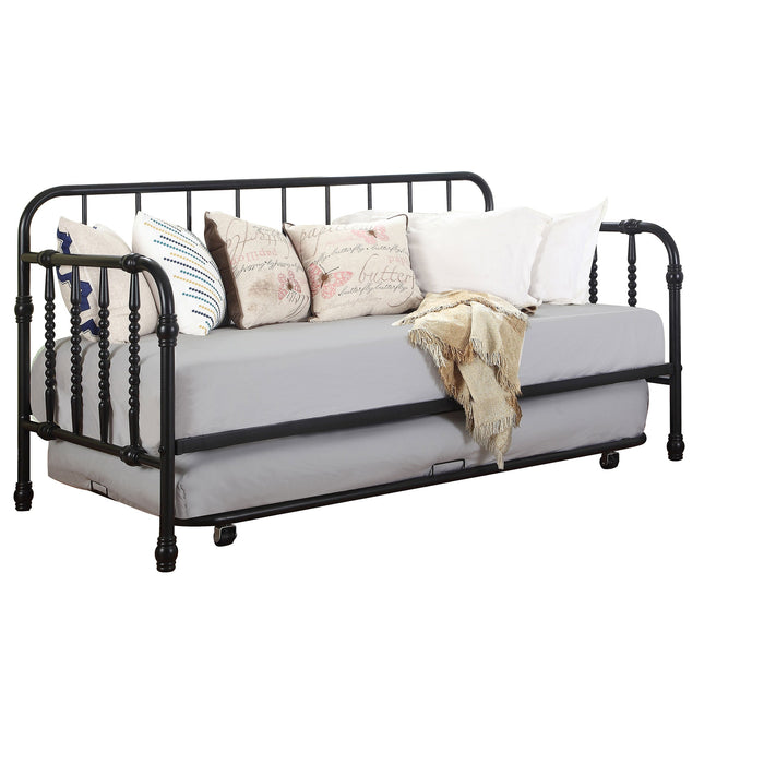 Coaster Livingston Daybed with Trundle Dark Bronze Black