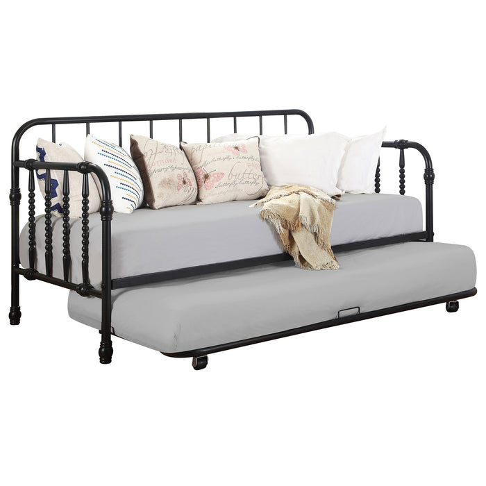 Coaster Livingston Daybed with Trundle Dark Bronze White