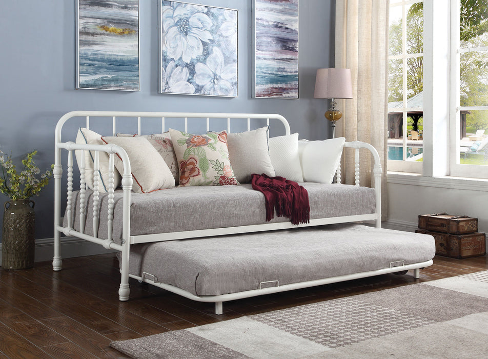 Coaster Livingston Daybed with Trundle Dark Bronze White