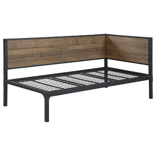 Coaster Getler Daybed Weathered Chestnut and Black Default Title