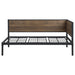 Coaster Getler Daybed Weathered Chestnut and Black Default Title