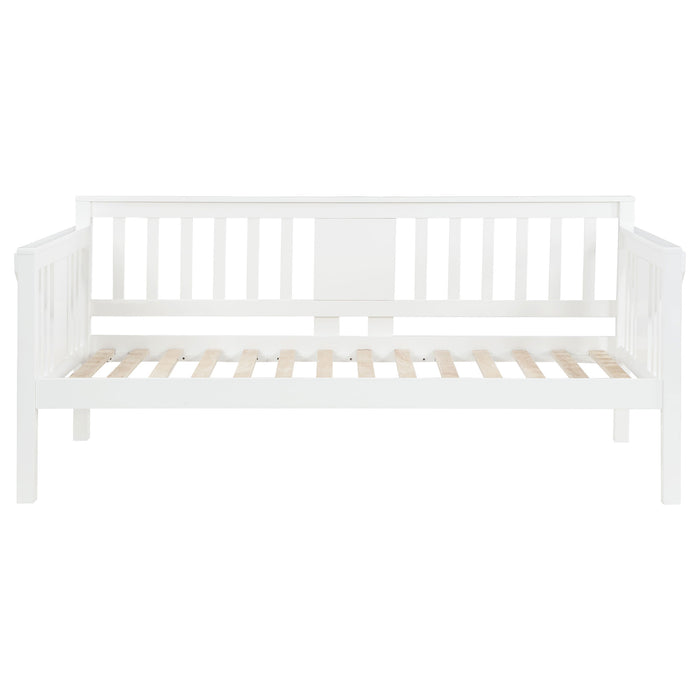 Coaster Bethany Wood Twin Daybed with Drop-down Tables White Grey