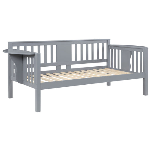 Coaster Bethany Wood Twin Daybed with Drop-down Tables White Grey