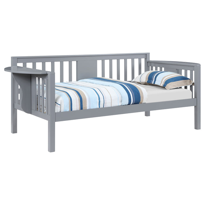 Coaster Bethany Wood Twin Daybed with Drop-down Tables White Grey