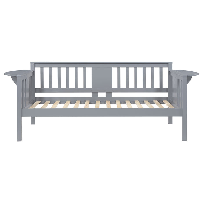 Coaster Bethany Wood Twin Daybed with Drop-down Tables White Grey