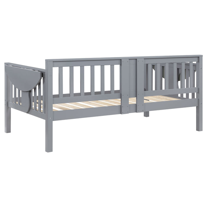 Coaster Bethany Wood Twin Daybed with Drop-down Tables White Grey