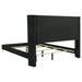 Coaster Kendall Upholstered Tufted Panel Bed Black King