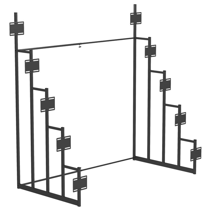 Coaster Duarto 5-tier Headboard Display Rack Black Default Title