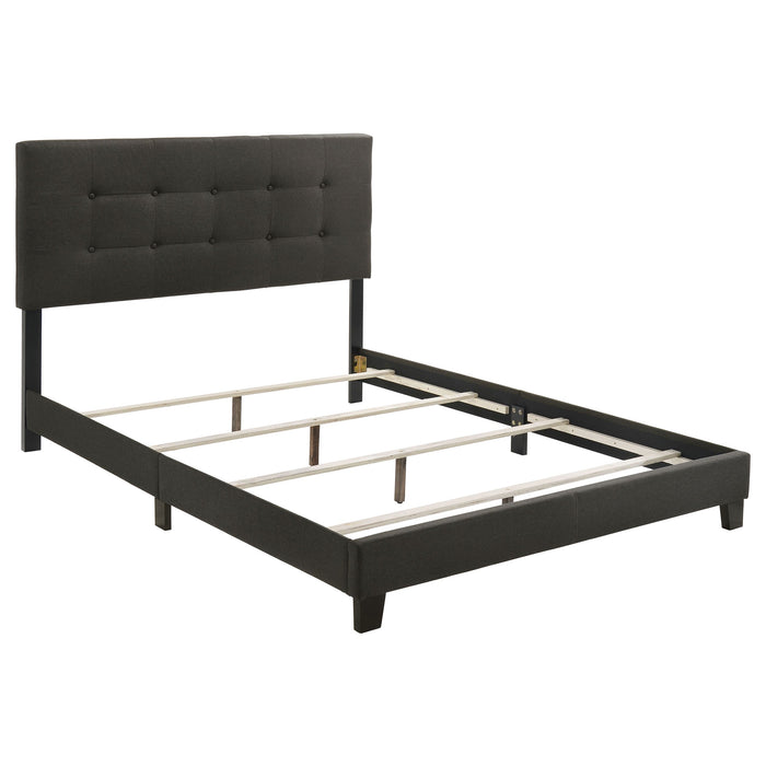 Coaster Mapes Tufted Upholstered Bed Charcoal Eastern King