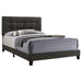 Coaster Mapes Tufted Upholstered Bed Charcoal Twin