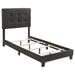 Coaster Mapes Tufted Upholstered Bed Charcoal Twin