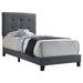 Coaster Mapes Tufted Upholstered Bed Grey Twin