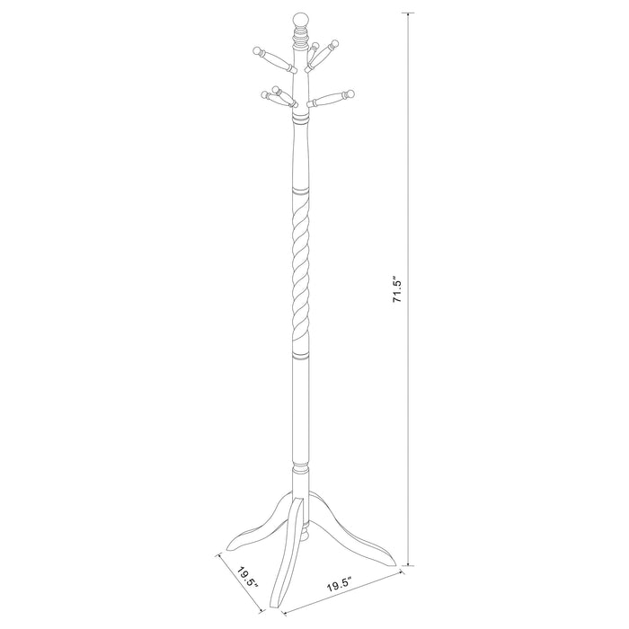 Coaster Riona 2-tier Coat Rack Merlot