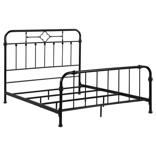 Packlan Metal Eastern King Open Frame Bed Matte Black