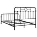 Coaster Packlan Metal Panel Bed Matte Black Eastern King