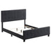 Coaster Fairfield Upholstered Panel Bed Dark Grey Eastern King