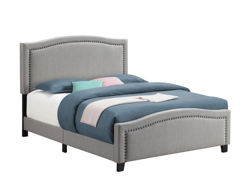 Hamden Upholstered Panel Bed Mineral