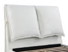 Coaster Gwendoline Upholstered Platform Bed with Pillow Headboard White Eastern King