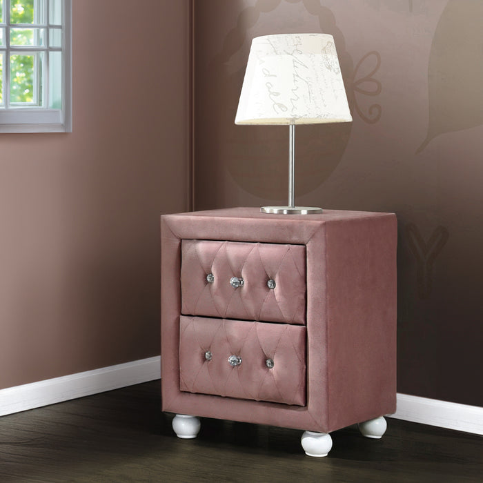 Reggie 17"H 2 Drawers Nightstand