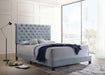 Coaster Warner Upholstered Bed Slate Blue King